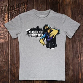 Прикольные футболки: Gang of Dnipro grey